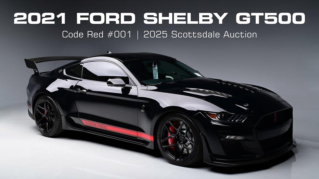 FIRST LOOK - 2021 Ford Shelby GT500 Code Red #001 - BARRETT-JACKSON 2025 SCOTTSDALE AUCTION