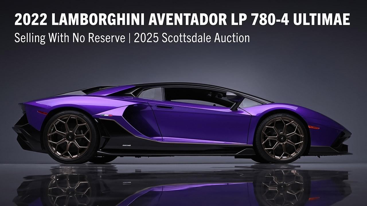 FIRST LOOK - 2022 Lamborghini Aventador LP 780-4 Ultimae - BARRETT-JACKSON 2025 SCOTTSDALE AUCTION