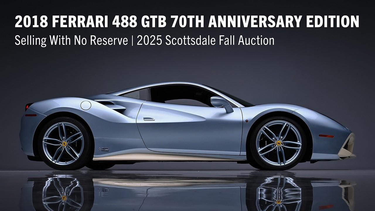 FIRST LOOK - 2018 Ferrari 488 GTB 70th Anniversary Edition - BARRETT-JACKSON 2025 SCOTTSDALE AUCTION